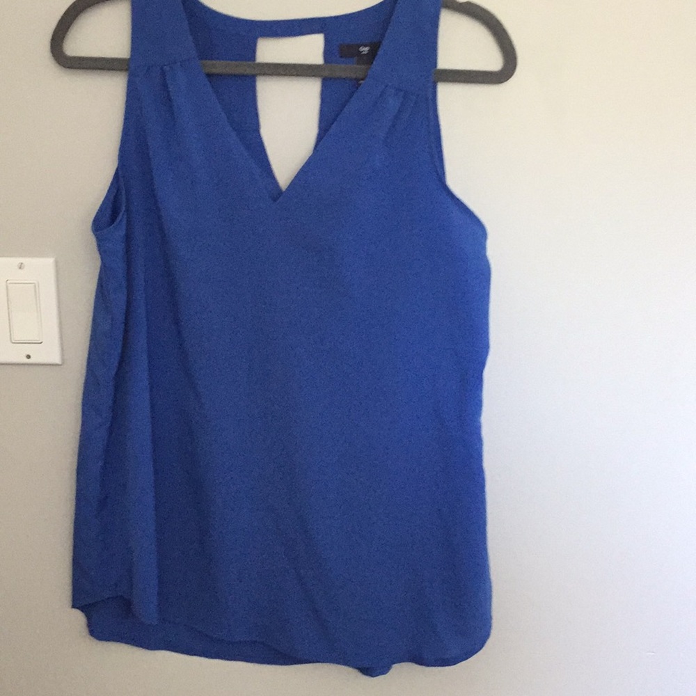 Gap vneck blue tank top